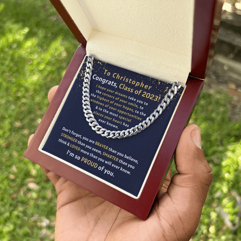 [Almost Sold Out] Congrats, Class of 2023 - Cuban Link Chain Necklace