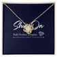 Love Knot Necklace - Silver and Gold