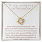 [Almost Sold Out] To My Amazing Mother In Law - When I Fell In Love - Gold Love Knot Necklace