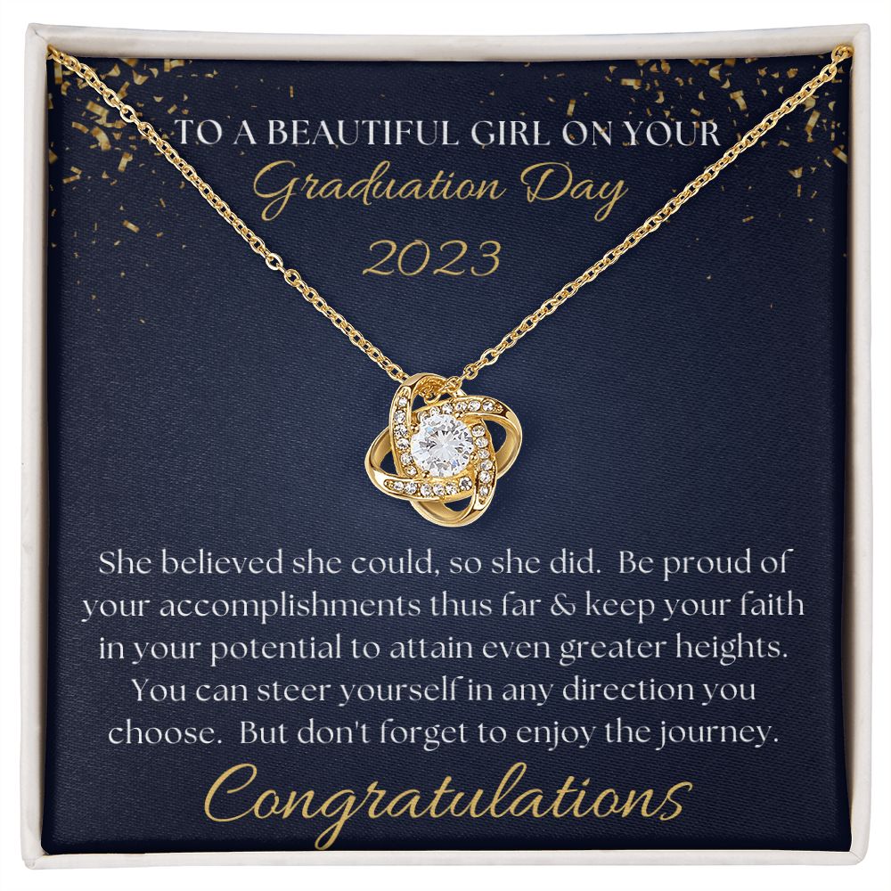 [Almost Sold Out] Congratulations on your Graduation Day - Love Knot Necklace
