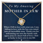 [Almost Sold Out] To My Amazing Mother - In - Law 18k Gold Love Knot Necklace