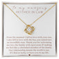 [Almost Sold Out] To My Amazing Mother In Law - From The Moment I Fell In Love - Gold Love Knot Necklace