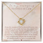 [Almost Sold Out] To My Amazing Mother In Law - From The Moment I Fell In Love - Gold Love Knot Necklace