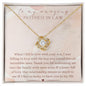 [Almost Sold Out] To My Amazing Mother In Law - When I Fell In Love - Gold Love Knot Necklace