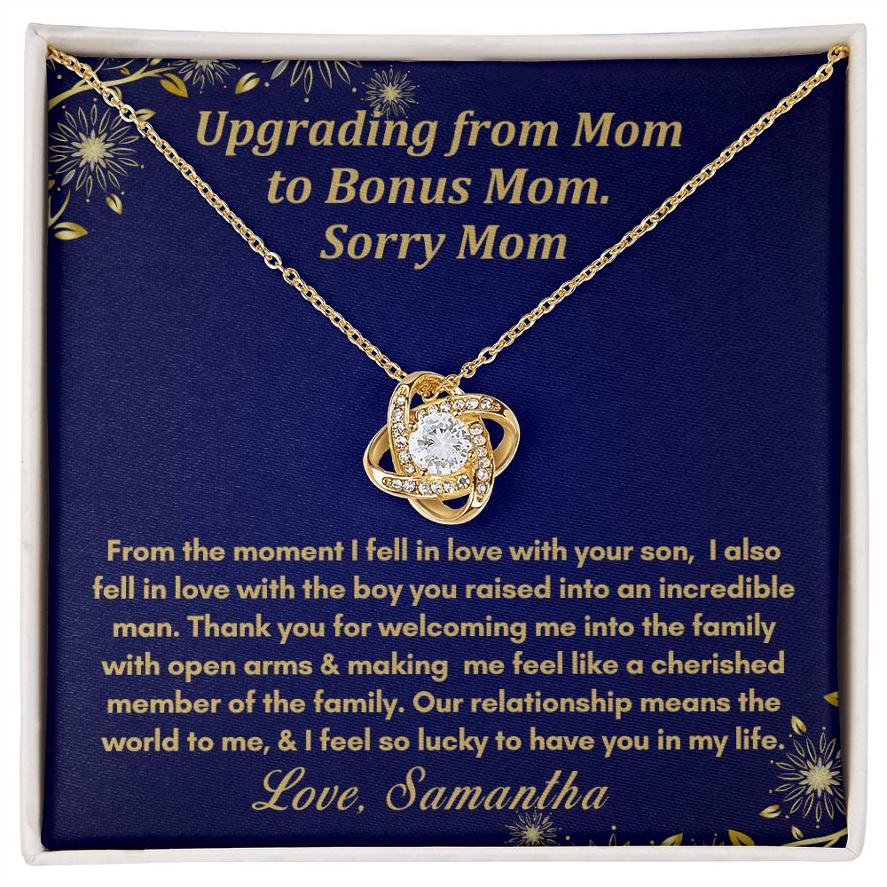 [Almost Sold Out] Bonus Mom -Gold Love Knot Necklace
