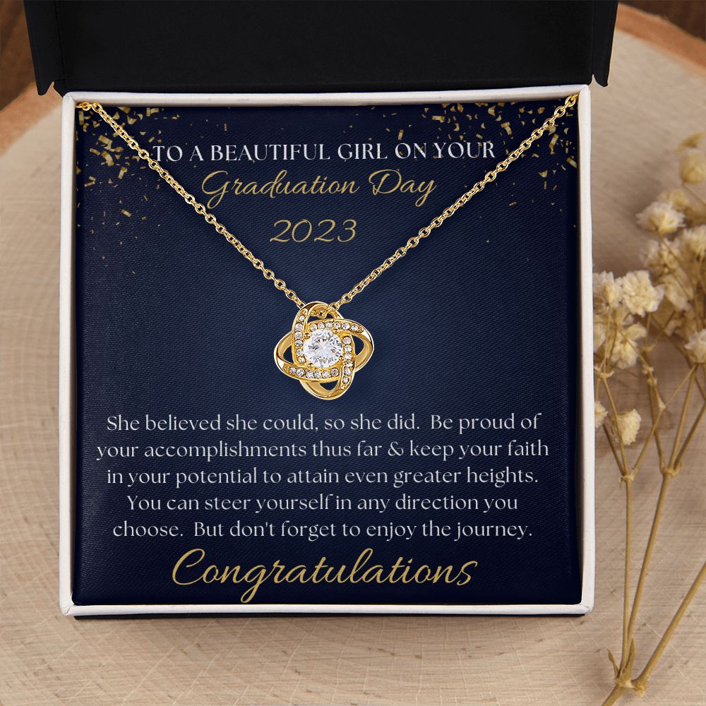 [Almost Sold Out] Congratulations on your Graduation Day - Love Knot Necklace