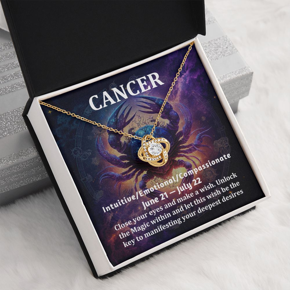 [Almost Sold Out] Cancer Zodiac Sign Gift- Love Knot Necklace