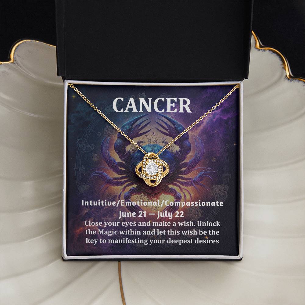 [Almost Sold Out] Cancer Zodiac Sign Gift- Love Knot Necklace