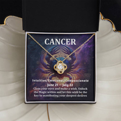 [Almost Sold Out] Cancer Zodiac Sign Gift- Love Knot Necklace
