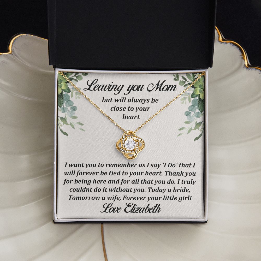 [Almost Sold Out] Mother of the Bride Gift - 18k Gold Love Knot Necklace