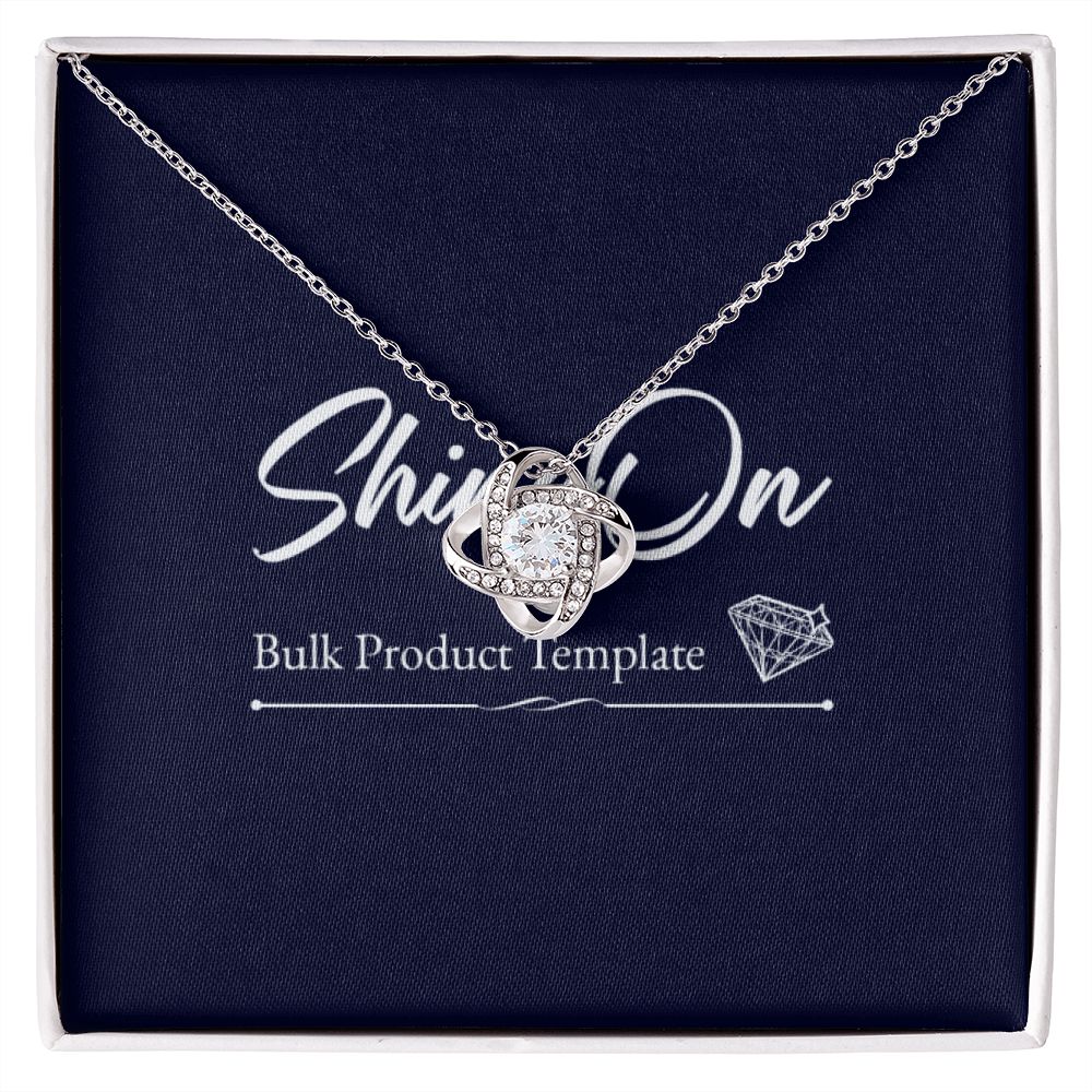 Love Knot Necklace - Silver and Gold