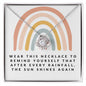 [Almost Sold Out] Wear This Necklace As A Reminder - Rainbow - Love Knot Necklace