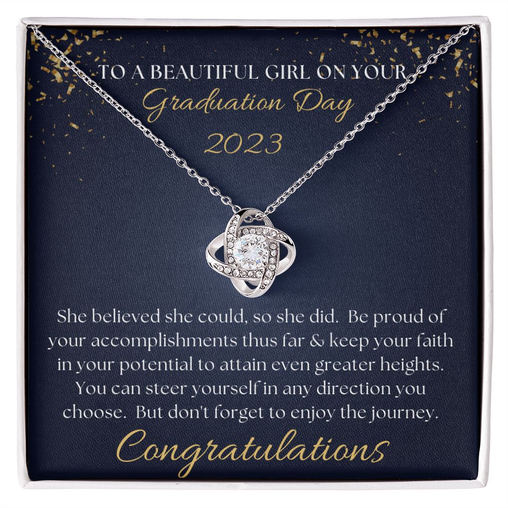 [Almost Sold Out] Congratulations on your Graduation Day - Love Knot Necklace