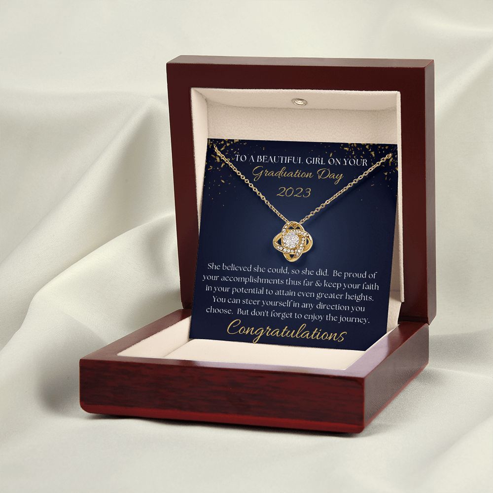[Almost Sold Out] Congratulations on your Graduation Day - Love Knot Necklace