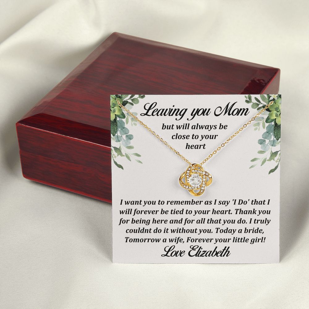 [Almost Sold Out] Mother of the Bride Gift - 18k Gold Love Knot Necklace