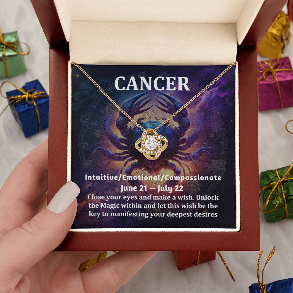 [Almost Sold Out] Cancer Zodiac Sign Gift- Love Knot Necklace