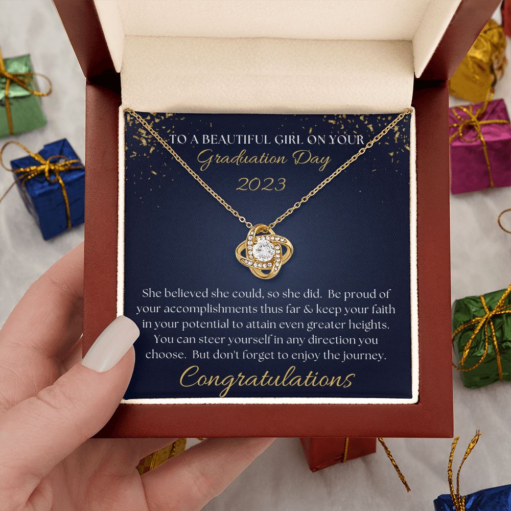 [Almost Sold Out] Congratulations on your Graduation Day - Love Knot Necklace
