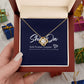 Love Knot Necklace - Silver and Gold
