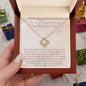 [Almost Sold Out] To My Amazing Mother In Law - From The Moment I Fell In Love - Gold Love Knot Necklace