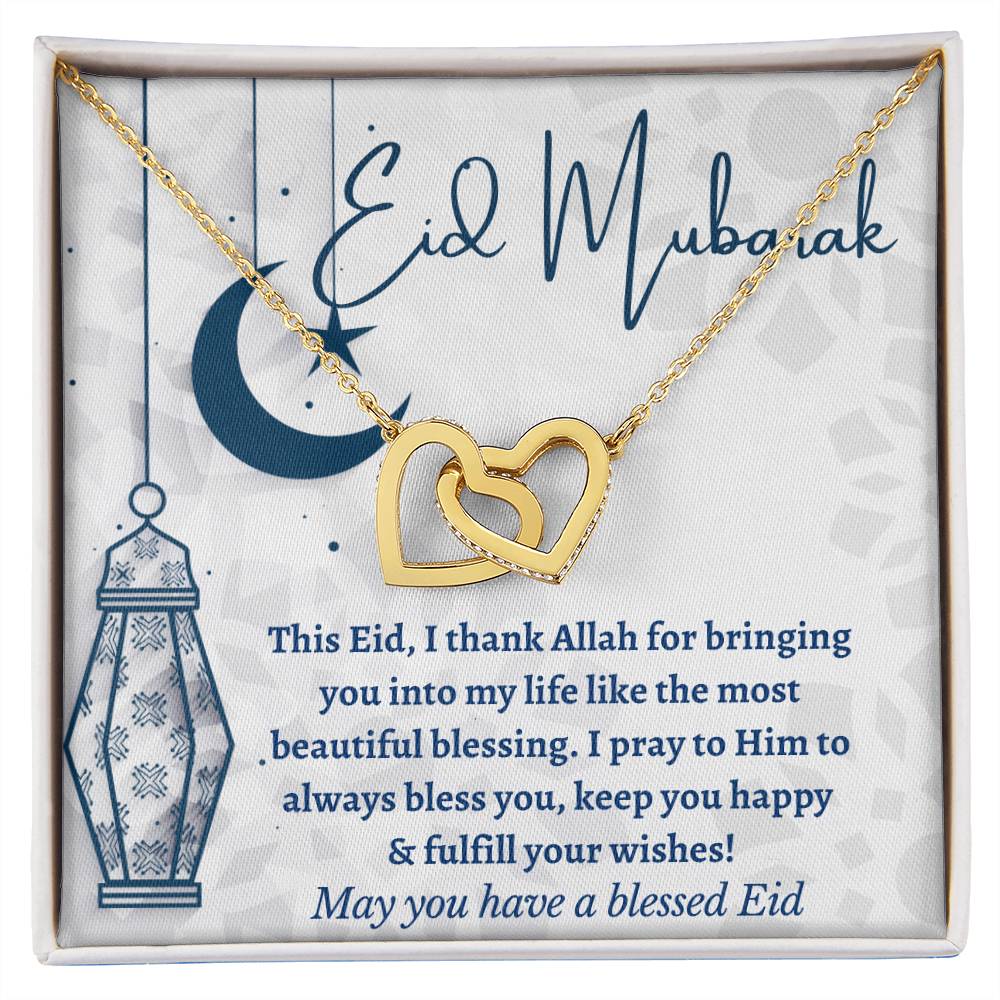 [Almost Sold Out] Eid Mubarak Gift - Interlocking Hearts Necklace