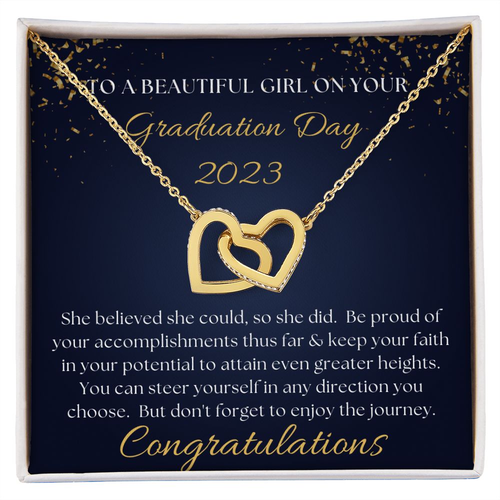 [Almost Sold Out] Congratulations on your Graduation Day - Interlocking Hearts Necklace