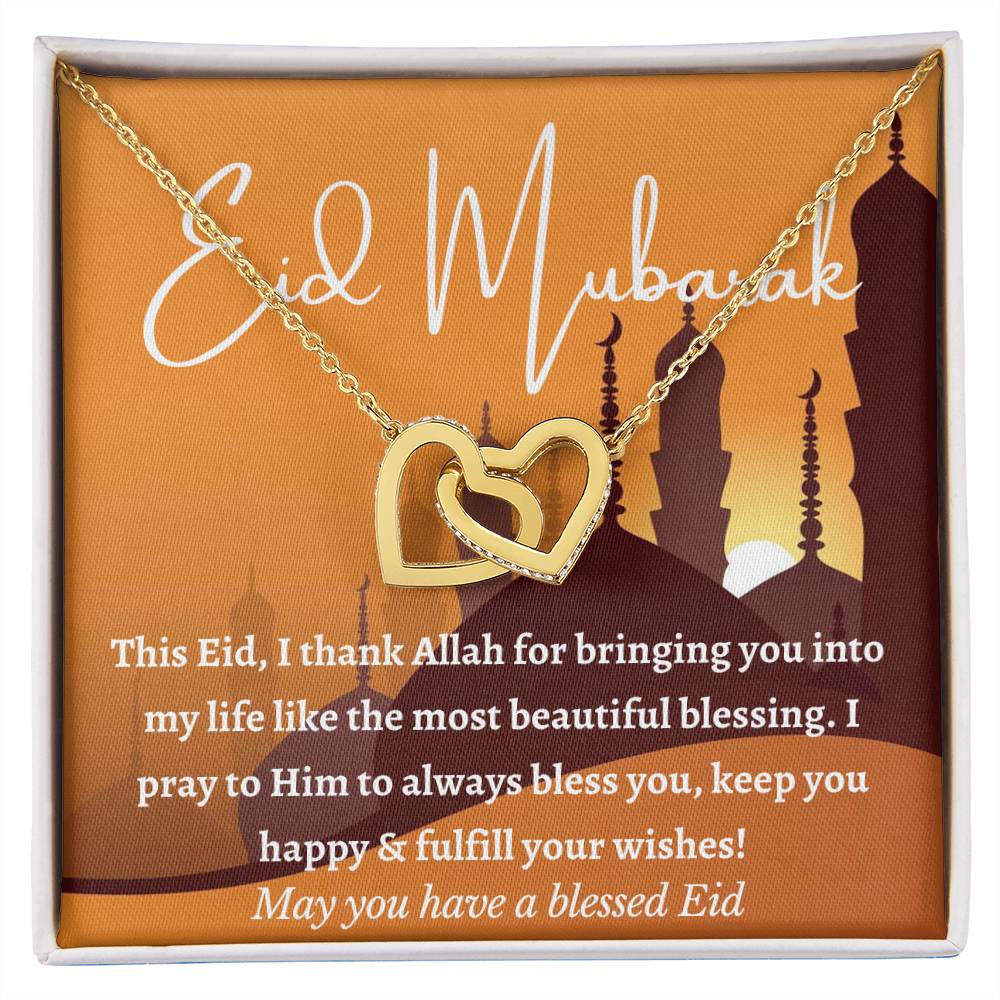 [Almost Sold Out] Eid Mubarak Gift - Interlocking Hearts Necklace