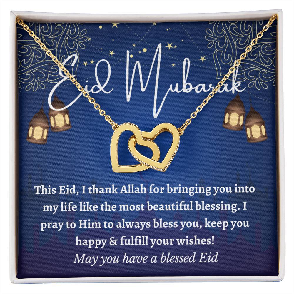 [Almost Sold Out] Eid Mubarak Gift - Interlocking Hearts Necklace