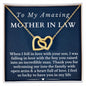[Almost Sold Out] To My Amazing Mother In Law 18k Gold Interlocking Hearts Necklace