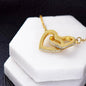 [Almost Sold Out] To My Amazing Mother In Law 18k Gold Interlocking Hearts Necklace