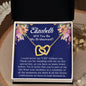 Personalized Bridesmaid Proposal Gift Set - Interlocking Hearts Necklace