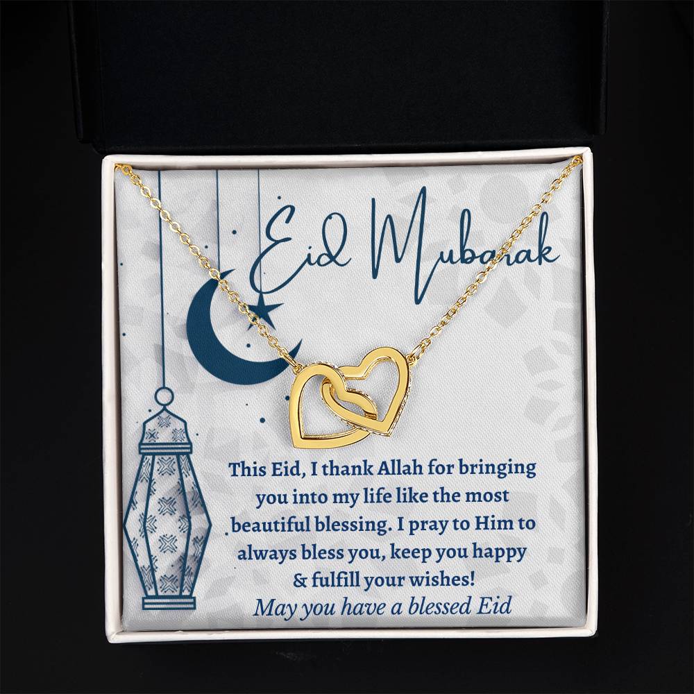 [Almost Sold Out] Eid Mubarak Gift - Interlocking Hearts Necklace
