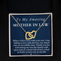 [Almost Sold Out] To My Amazing Mother In Law 18k Gold Interlocking Hearts Necklace
