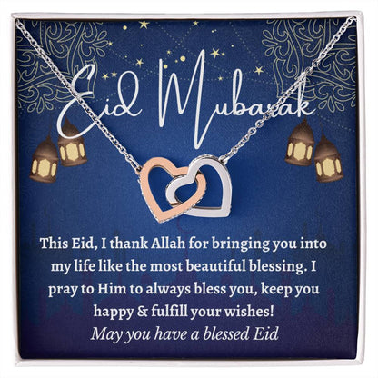 [Almost Sold Out] Eid Mubarak Gift - Interlocking Hearts Necklace