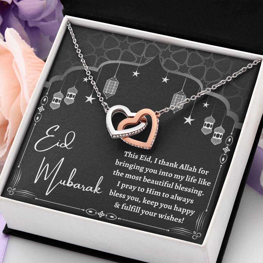 [Almost Sold Out] Eid Mubarak Gift - Interlocking Hearts Necklace