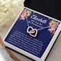 Personalized Bridesmaid Proposal Gift Set - Interlocking Hearts Necklace