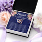 Personalized Bridesmaid Proposal Gift Set - Interlocking Hearts Necklace
