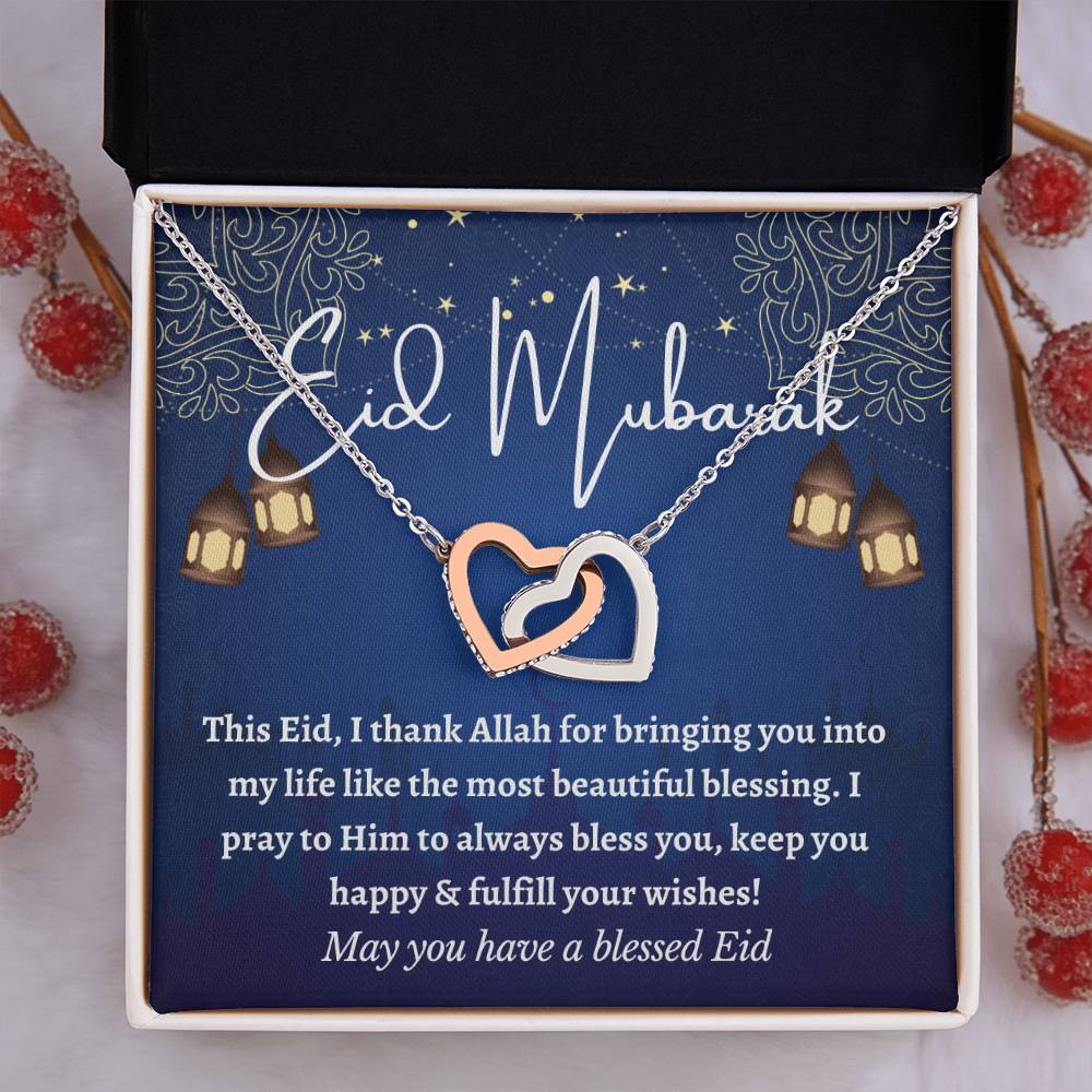 [Almost Sold Out] Eid Mubarak Gift - Interlocking Hearts Necklace