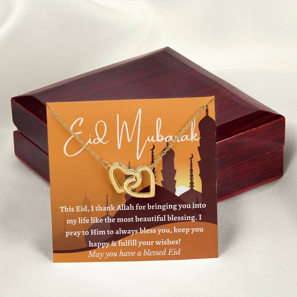 [Almost Sold Out] Eid Mubarak Gift - Interlocking Hearts Necklace