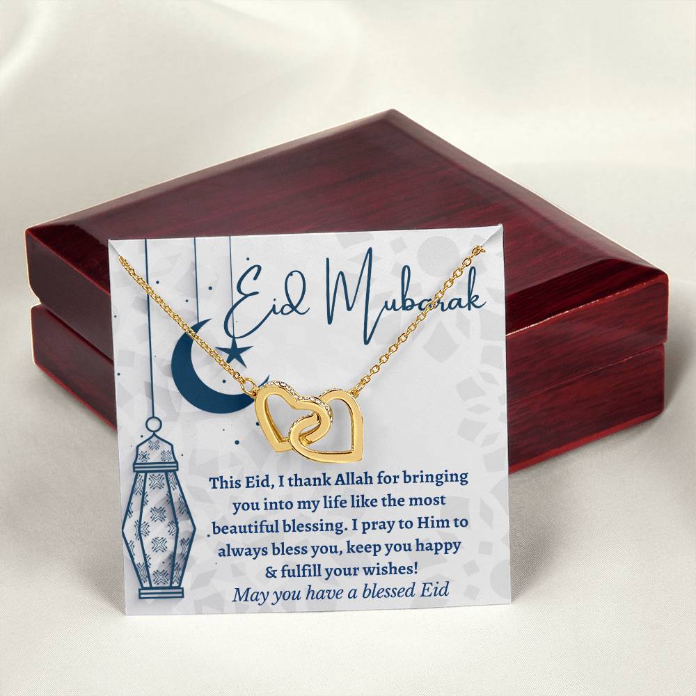 [Almost Sold Out] Eid Mubarak Gift - Interlocking Hearts Necklace