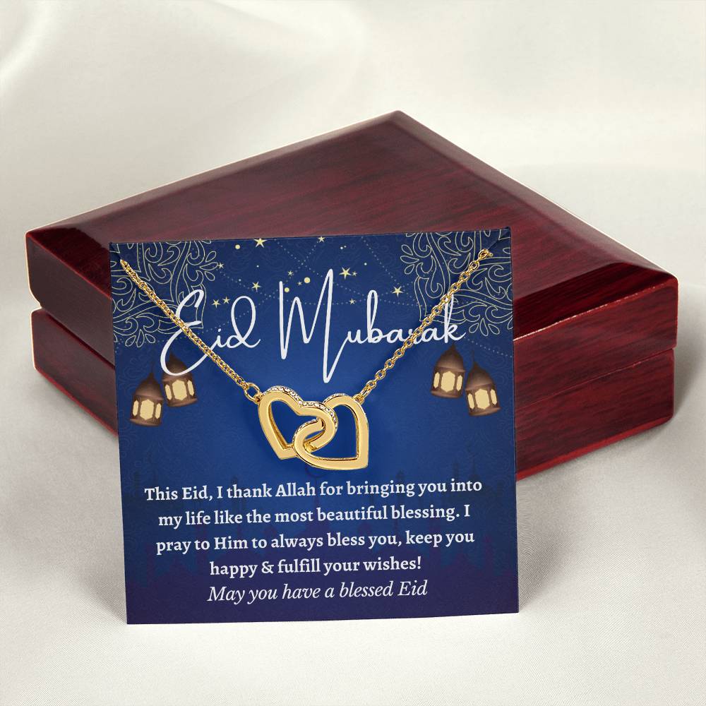 [Almost Sold Out] Eid Mubarak Gift - Interlocking Hearts Necklace