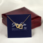 GOLD INTERLOCKING HEARTS