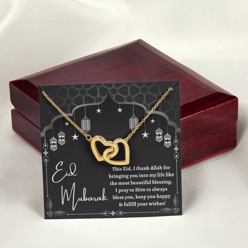 [Almost Sold Out] Eid Mubarak Gift - Interlocking Hearts Necklace