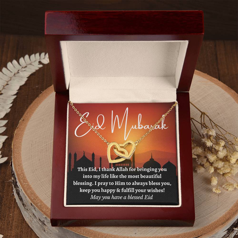 [Almost Sold Out] Eid Mubarak Gift - Interlocking Hearts Necklace