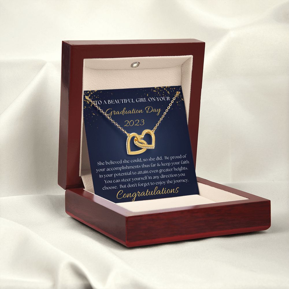 [Almost Sold Out] Congratulations on your Graduation Day - Interlocking Hearts Necklace