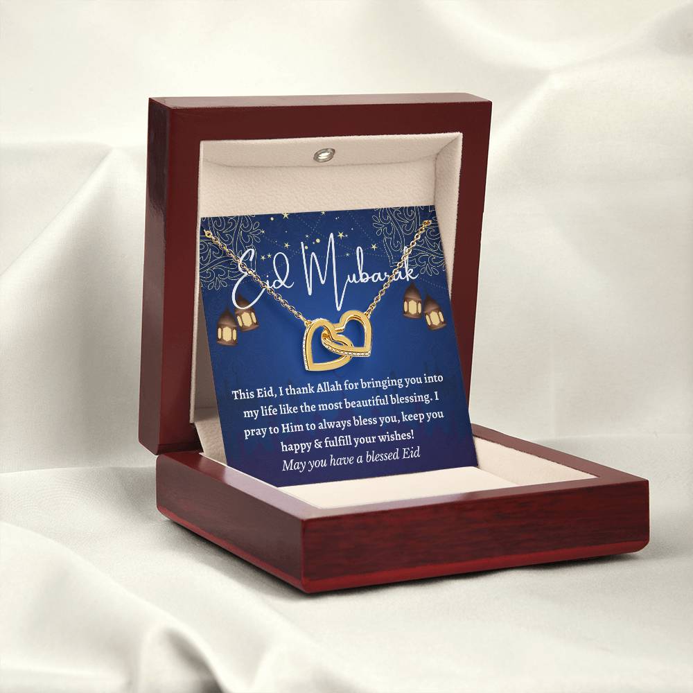 [Almost Sold Out] Eid Mubarak Gift - Interlocking Hearts Necklace