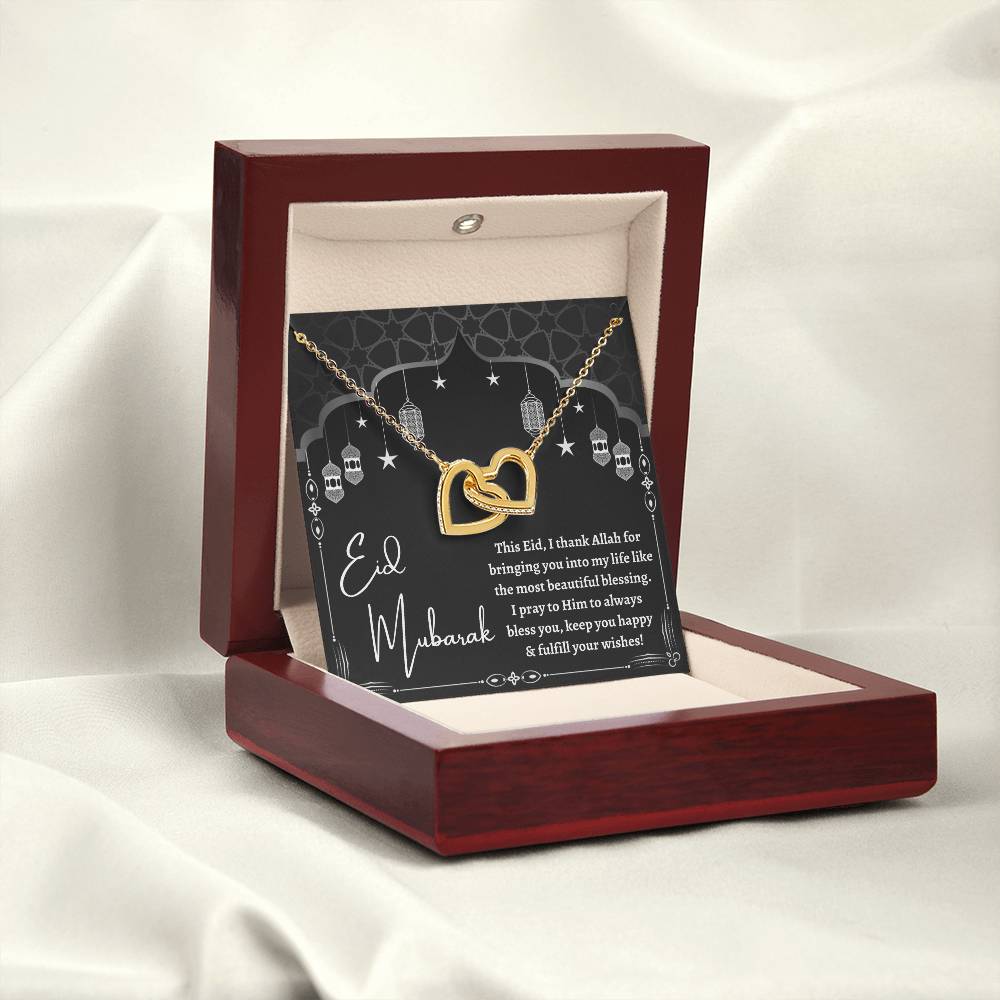 [Almost Sold Out] Eid Mubarak Gift - Interlocking Hearts Necklace
