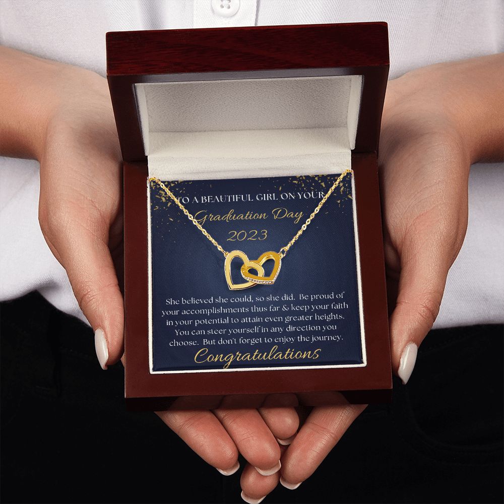 [Almost Sold Out] Congratulations on your Graduation Day - Interlocking Hearts Necklace