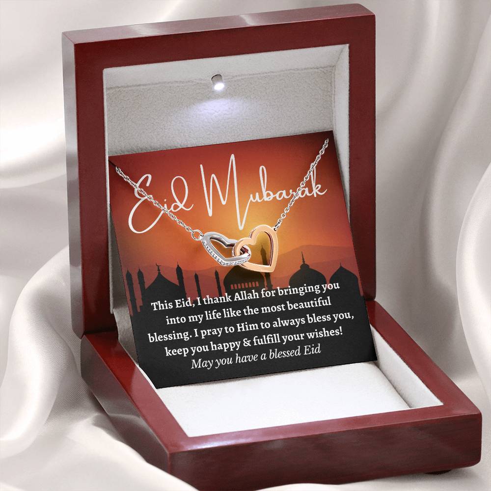 [Almost Sold Out] Eid Mubarak Gift - Interlocking Hearts Necklace