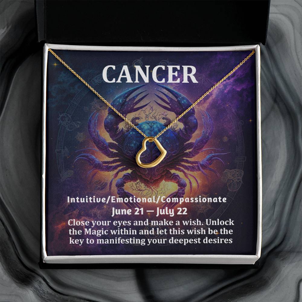 [Almost Sold Out] Cancer Sign Gift - Delicate Heart Necklace