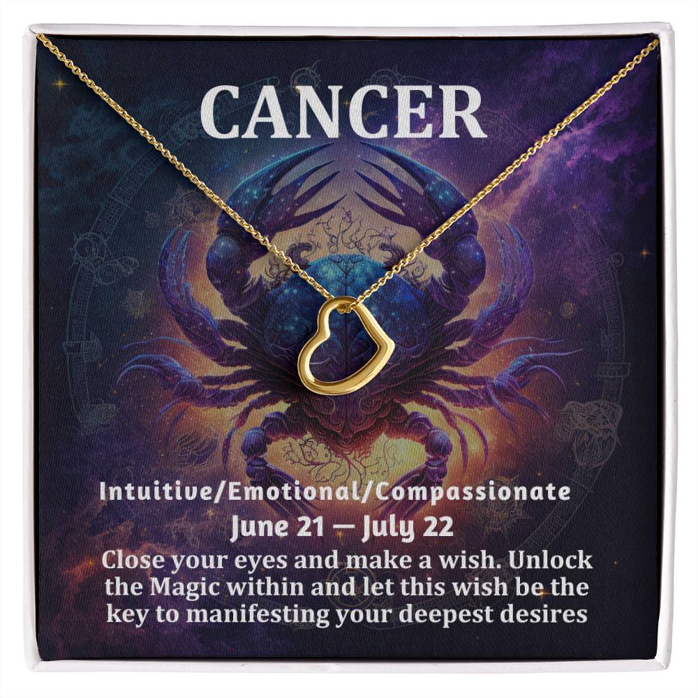 [Almost Sold Out] Cancer Sign Gift - Delicate Heart Necklace
